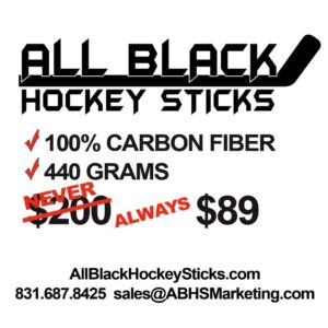 All Black Hockey Sticks